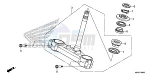 VFR1200XDLF CrossTourer - VFR1200X Dual Clutch 2ED - (2ED) drawing STEERING STEM