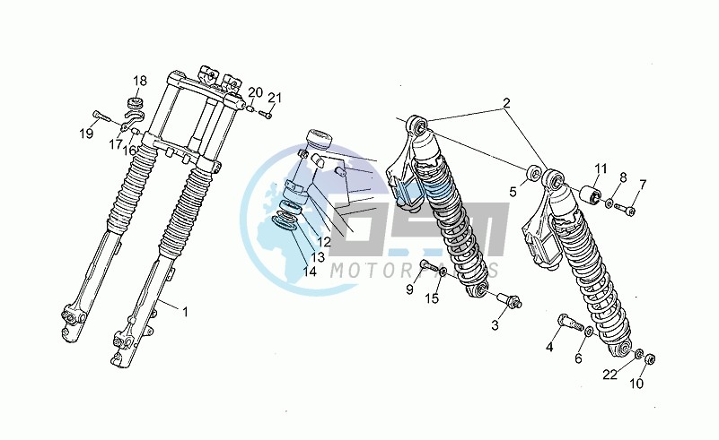 Front/rear shock absorber