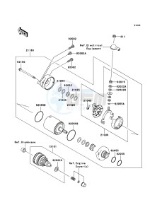 JET SKI ULTRA 250X JT1500B7F FR drawing Starter Motor