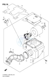 LT-R450 (E28-E33) drawing AIR CLEANER