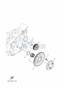 YZF125-A YZF-R125 (B5G4) drawing STARTER CLUTCH