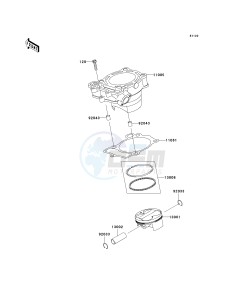 KX 250 T [KX250F] (7F) T7F drawing CYLINDER_PISTON-- S- -