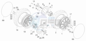 Fuoco 500 e3 800 drawing Front wheel