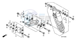 XL700V9 Europe Direct - (ED / SPC) drawing REAR CUSHION