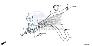 CRF250MF CRF250M UK - (E) drawing AIR INJECTION SOLENOID VALVE