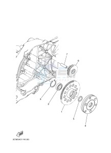 MW125 MW-125 TRICITY TRICITY 125 (2CM1 2CM5) drawing STARTER