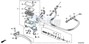 GL18009 SI / AB NAV - (SI / AB NAV) drawing CLUTCH MASTER CYLINDER