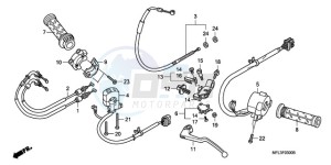 CBR1000RR9 Korea - (KO / MK) drawing HANDLE LEVER/SWITCH/CABLE