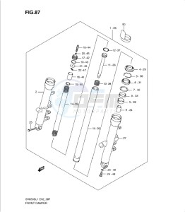 SV650/S drawing FRONT DAMPER (SV650SAL1 E24)