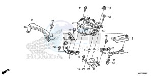 CBR1000S1 2ED - (2ED) drawing STEERING DAMPER