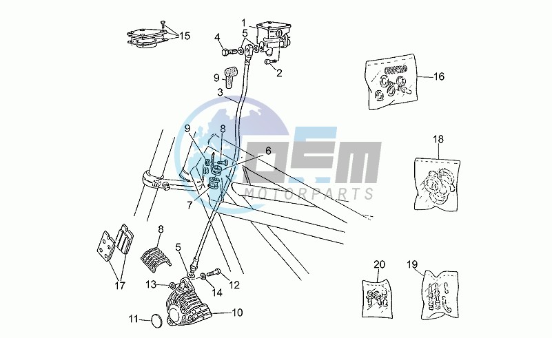 Rh front brake system