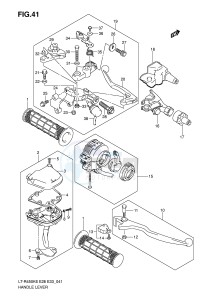 LT-R450 (E28-E33) drawing HANDLE LEVER (MODEL K6 K7 K8)