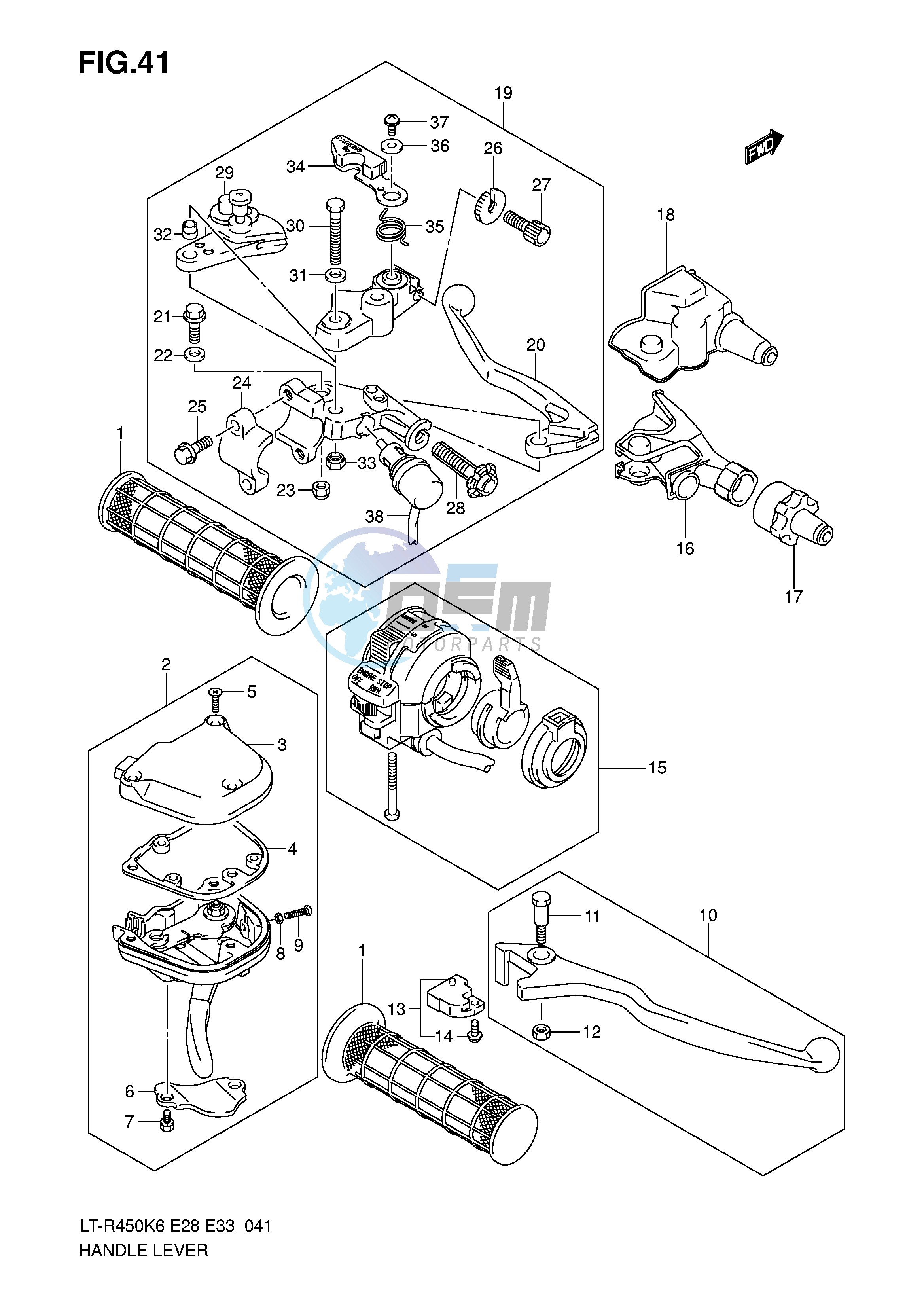 HANDLE LEVER (MODEL K6 K7 K8)