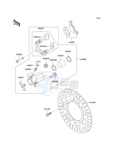 EN 500 C [VULCAN 500 LTD] (C10) C10 drawing FRONT BRAKE