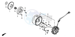 TRX200 FOURTRAX 200 drawing GENERATOR