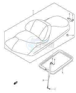 AN250 (E2) Burgman drawing SEAT (MODEL K4 K5 K6)