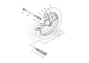 XVS DRAG STAR 650 drawing FRONT WHEEL