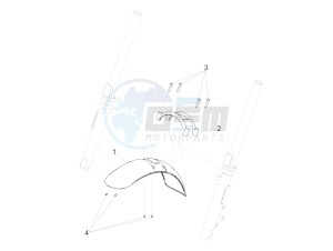 V9 Bobber 850 (EMEA) drawing Front mudguard-Pillar