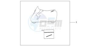 CB1000R9 Europe Direct - (ED) drawing INDOOR CYCLE COVER