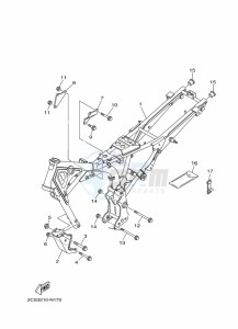 YB125 (2CSA) drawing FRAME