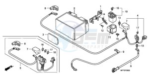 CB1300SA9 SI / ABS BCT MME TWO - (SI / ABS BCT MME TWO) drawing BATTERY