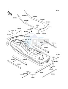 JET SKI ULTRA 300LX JT1500JCF EU drawing Pads