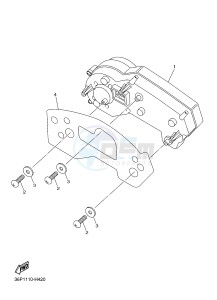 XJ6F ABS 600 DIVERSION F (ABS) (1DG4) drawing METER