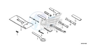 CBR1000RRG CBR1000 - Fireblade Europe Direct - (ED) drawing TOOLS