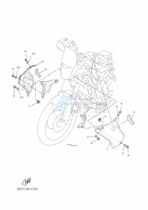 XTZ690D-B TENERE 700 (BEH2) drawing COWLING 2