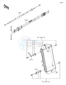 KX250F KX252AJF EU drawing Cables