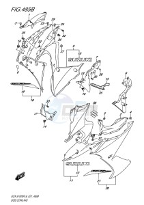 GSX-S1000F ABS EU drawing SIDE COWLING (YSF)