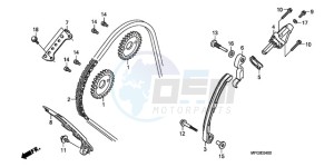 CB600FAA F / ABS CMF 25K drawing CAM CHAIN/TENSIONER