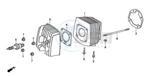 PK50M drawing CYLINDER/CYLINDER HEAD