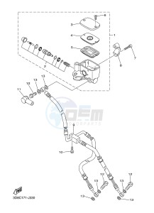 XVS1300A MIDNIGHT STAR (12C7) drawing FRONT MASTER CYLINDER