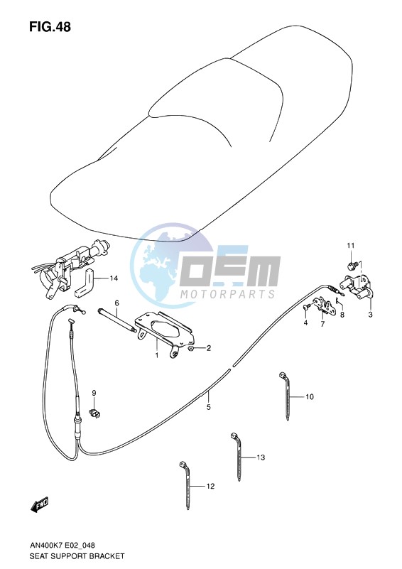 SEAT SUPPORT BRACKET