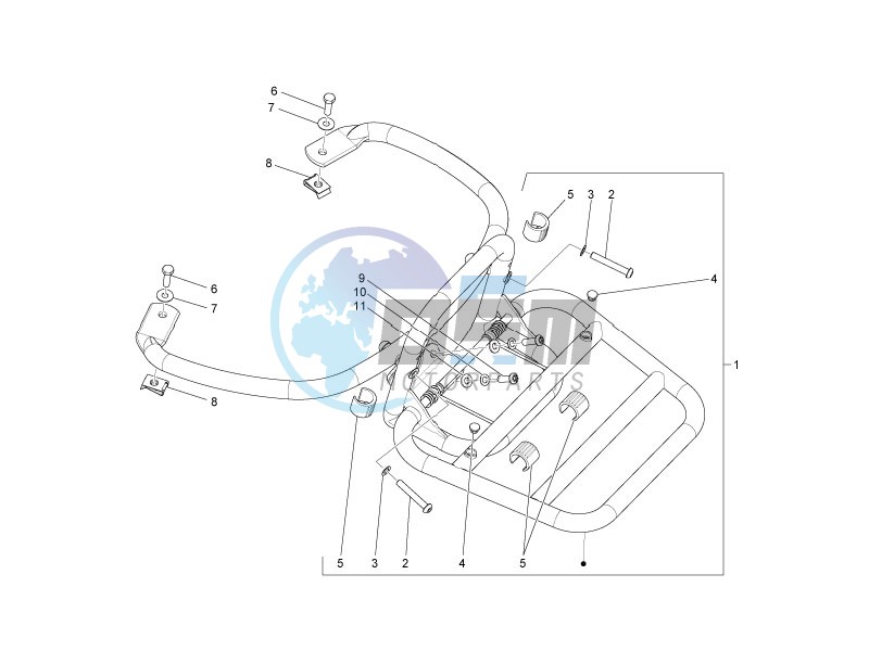 Rear luggage rack