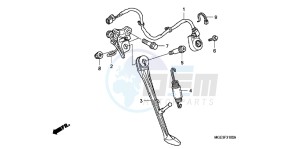 VFR1200FD VFR1200F UK - (E) drawing STAND