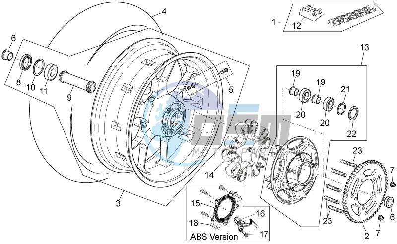 Rear wheel