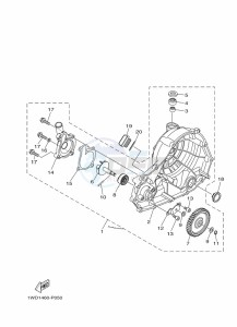 YZF320-A YZF-R3 (B7PD) drawing WATER PUMP