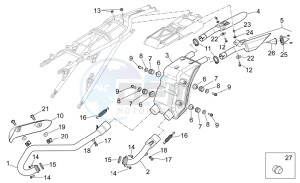 SXV 450-550 Street Legal drawing Exhaust unit