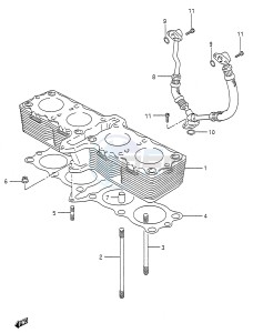 GSX600F (E28) Katana drawing CYLINDER