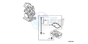 CRF250R9 Australia - (U) drawing CARBURETOR O.P. KIT