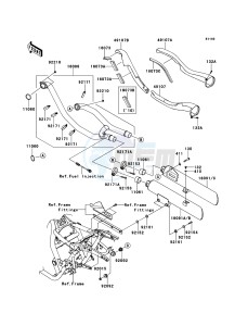 VN1700_CLASSIC_ABS VN1700FEF GB XX (EU ME A(FRICA) drawing Muffler(s)