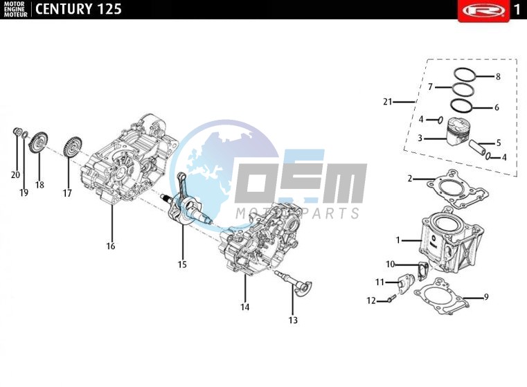 CYLINDER - CRANKSHAFT