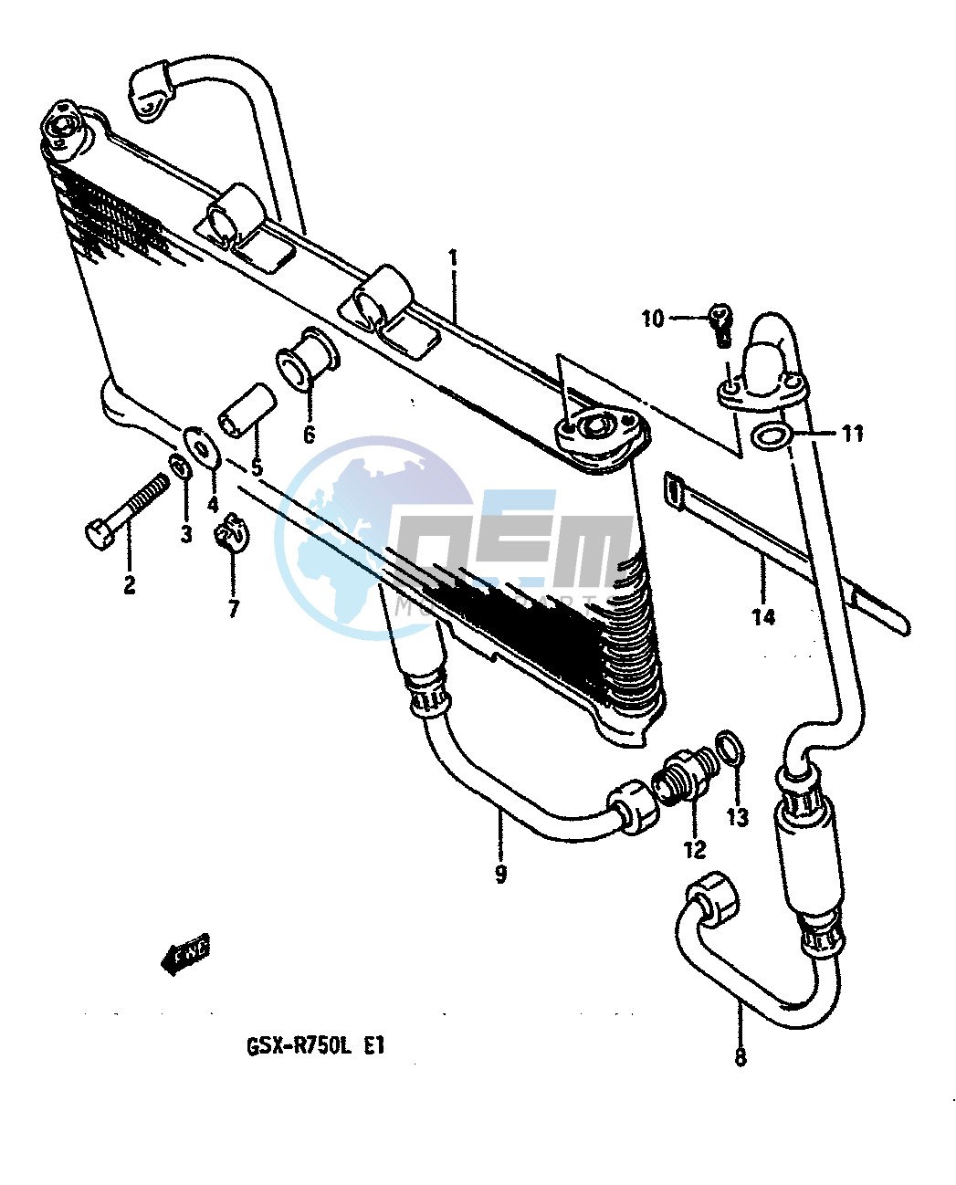 OIL COOLER (MODEL J K)