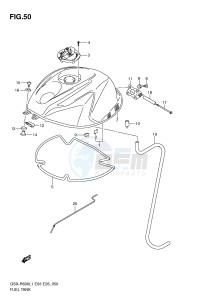 GSX-R600 (E3) drawing FUEL TANK (GSX-R600L1 E33)