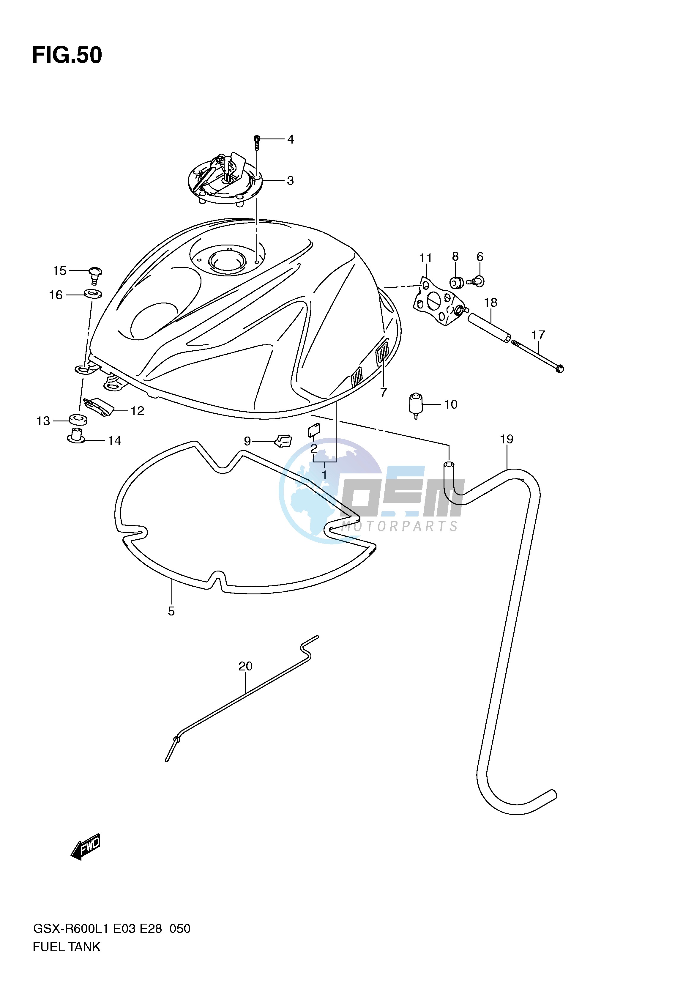 FUEL TANK (GSX-R600L1 E33)