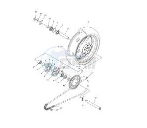 YZF R1 1000 drawing REAR WHEEL