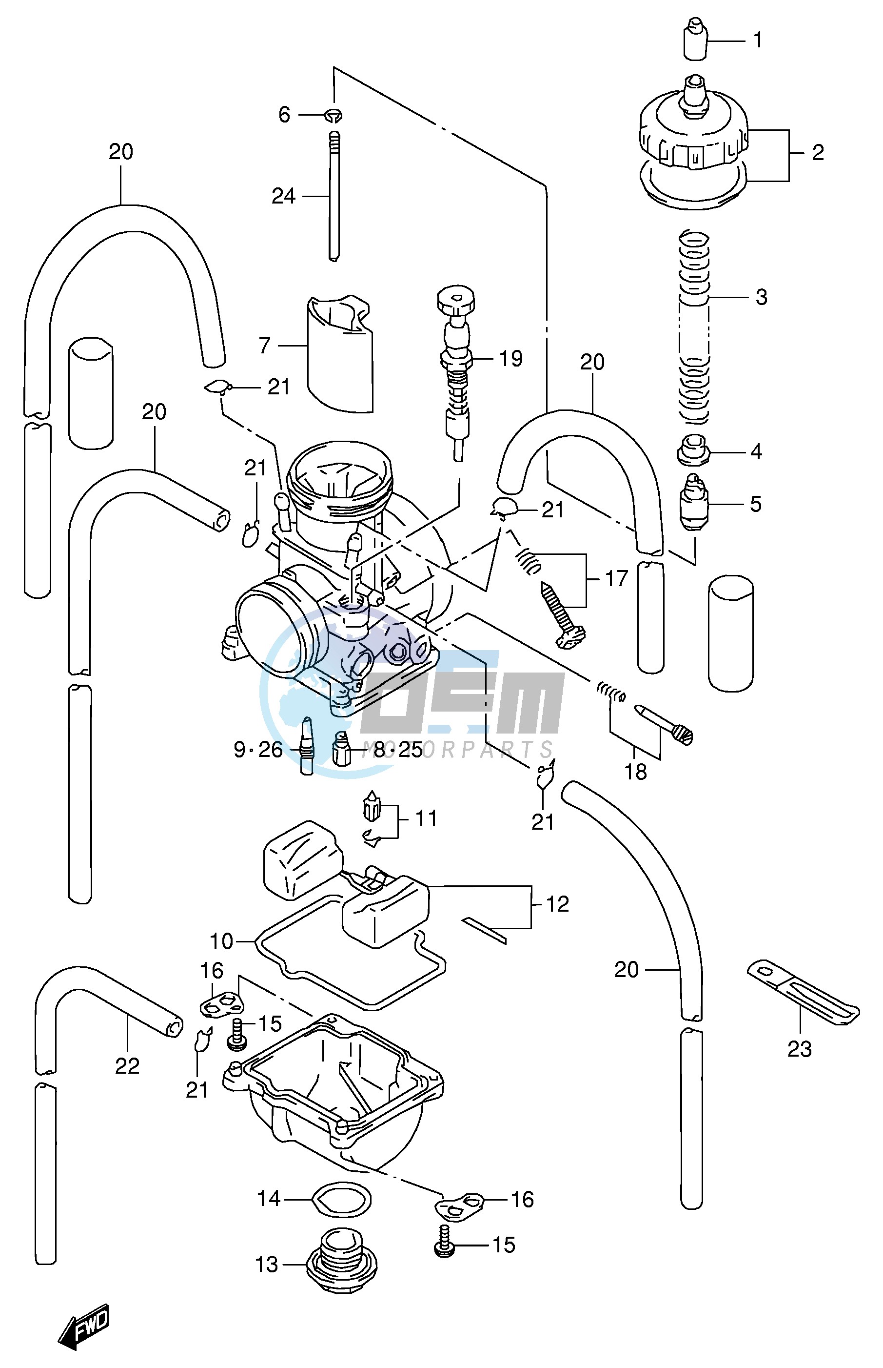 CARBURETOR (MODEL T V)