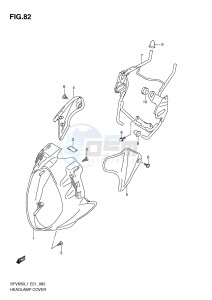 SFV650 (E21) Gladius drawing HEADLAMP COVER